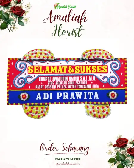 Papan Bunga Ucapan Selamat Dermolo